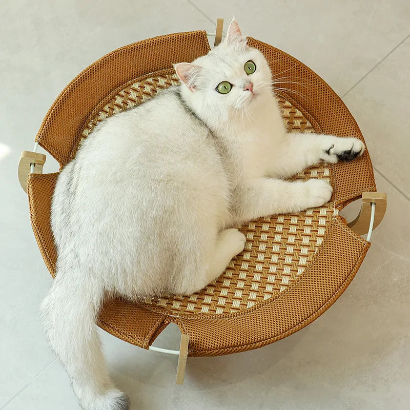 Pet Dog Summer Ice Bed Removable Cats Cooler Bed Summer Cats Mats Hammock Pet Supplies Suitable for Cats Under 10kg