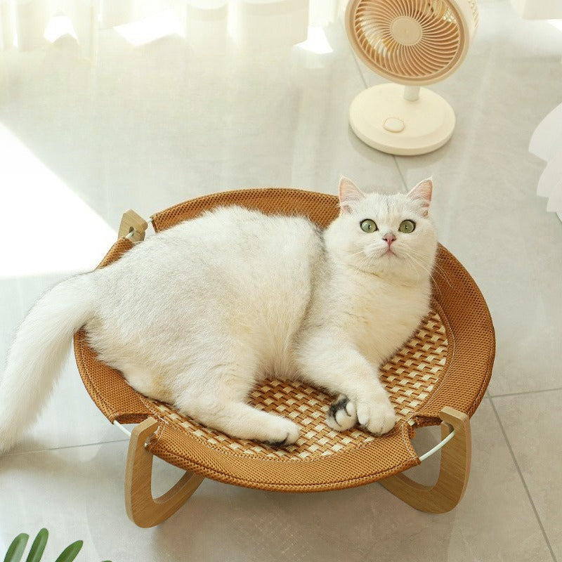 Pet Dog Summer Ice Bed Removable Cats Cooler Bed Summer Cats Mats Hammock Pet Supplies Suitable for Cats Under 10kg