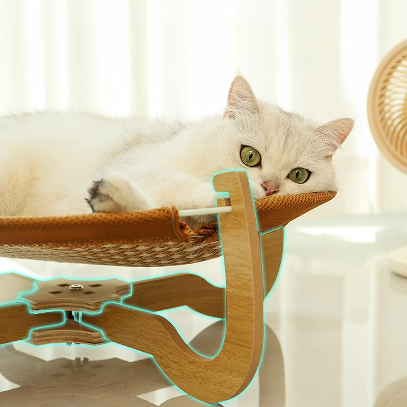 Pet Dog Summer Ice Bed Removable Cats Cooler Bed Summer Cats Mats Hammock Pet Supplies Suitable for Cats Under 10kg