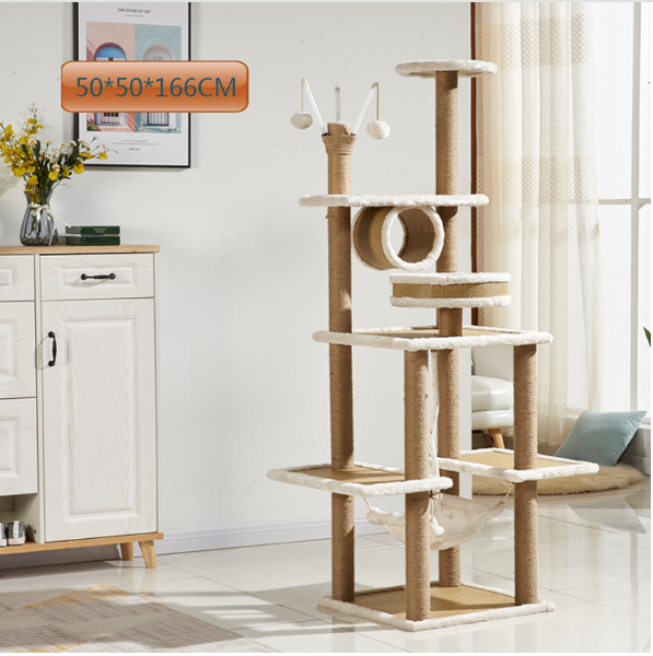 Flower cat tree tower house scratches climb cute luxury purple pet cat tree sisal