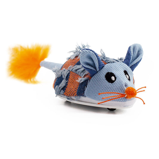 NEW Motion Cat Toy, Electronic Moving Mouse Cat Toy, Interactive Cat Toy with Rechargeable Battery, Sound Box Cat Mouse Feather
