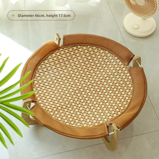 Pet Dog Summer Ice Bed Removable Cats Cooler Bed Summer Cats Mats Hammock Pet Supplies Suitable for Cats Under 10kg