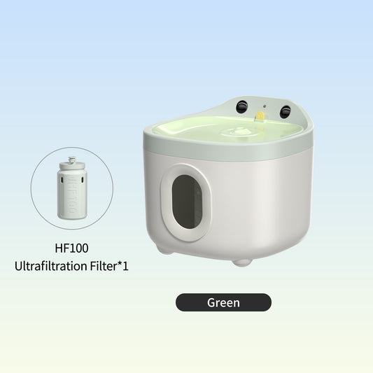 2.2L Cat Water Fountain Wireless Smart with 5000mAh Battery Quiet Automatic Pet Water Dispenser Healthy Filtered for Cat Indoor